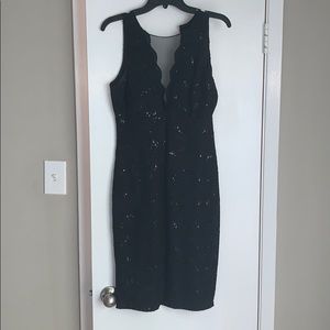 NIGHTWAY Black Dress